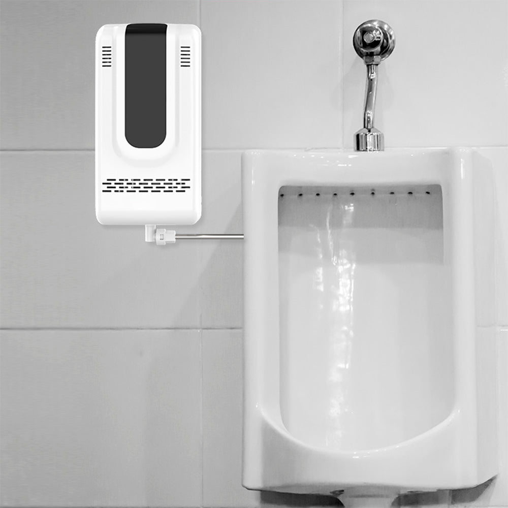 DISPENSADOR BACTERIOSTÁTICO CON VENTANA PARA VER NIVÉL DEL LÍQUIDO
