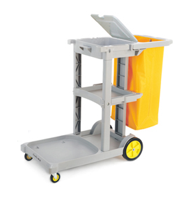 Carro Porta Implementos, Con Tapa, Rueda Amarilla