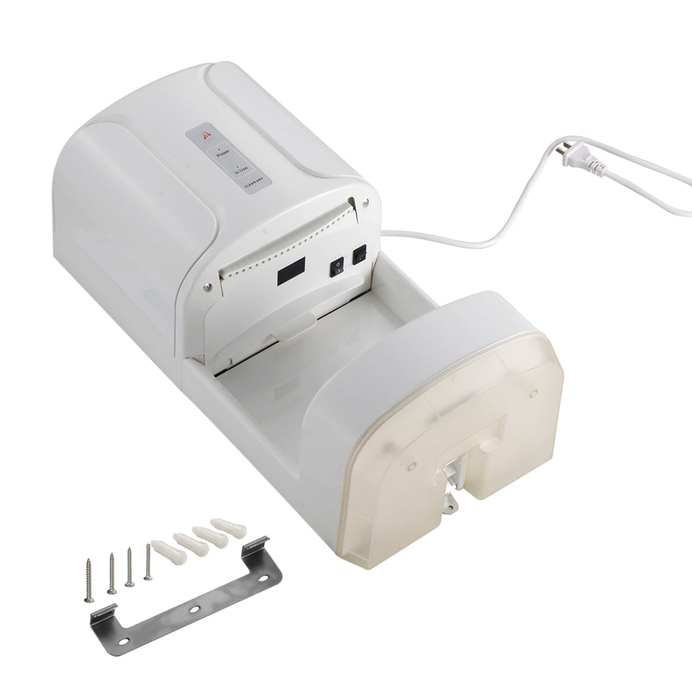 SECADOR DE MANOS CON BASE COLOR BLANCO