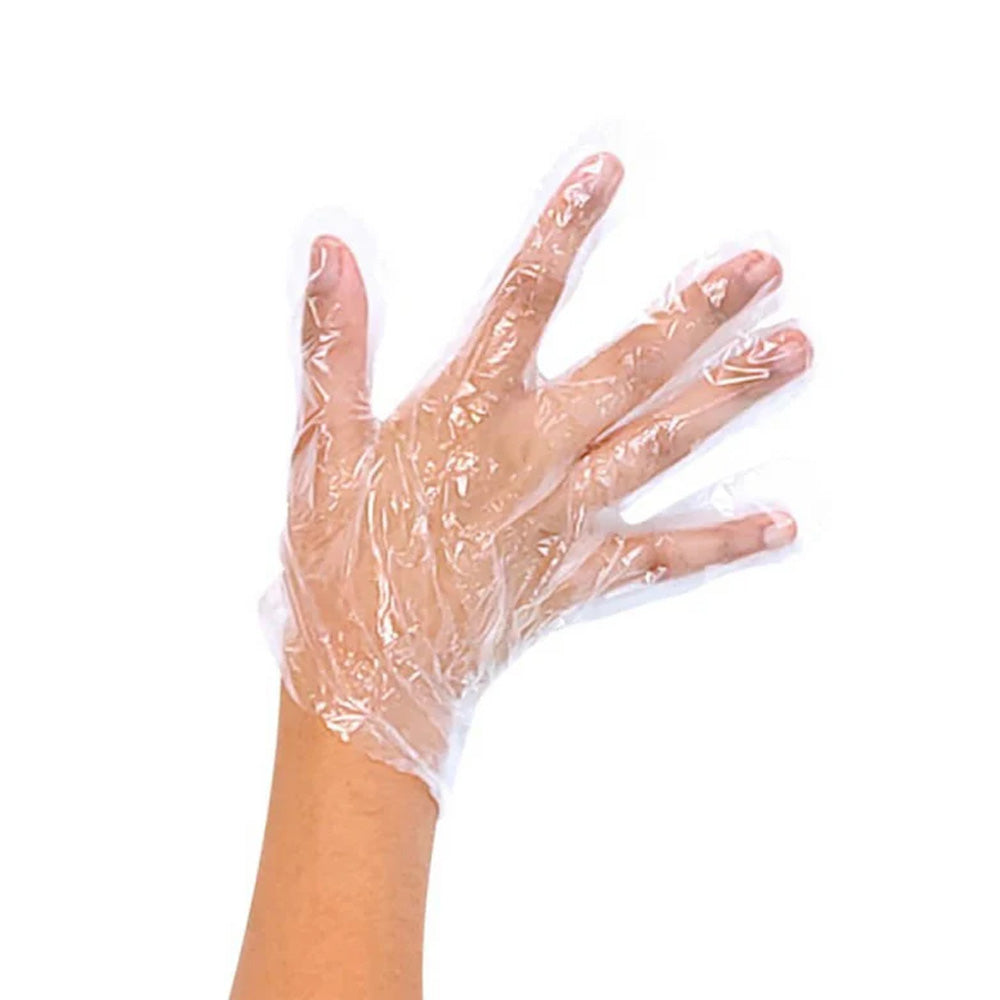 "GUANTE DE POLIETILENO TRANSPARENTE 100 UNIDADES (NOBRE)