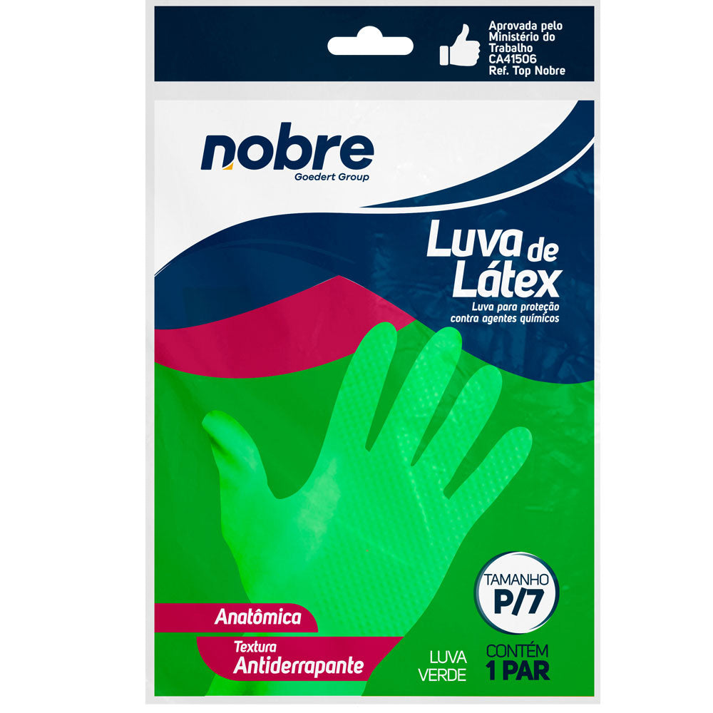 Guantes De Látex/caucho Talla S Verde Nobre