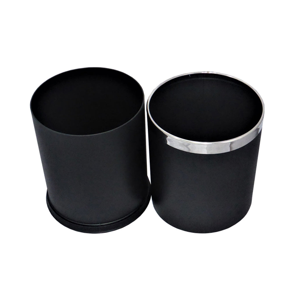 Basurero Redondo Metálico Doble Capa 10 Litros