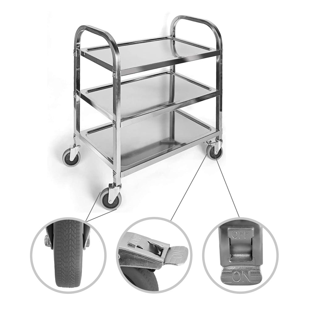 Carro Porta Implementos Acero Inoxidable M Para Restaurant