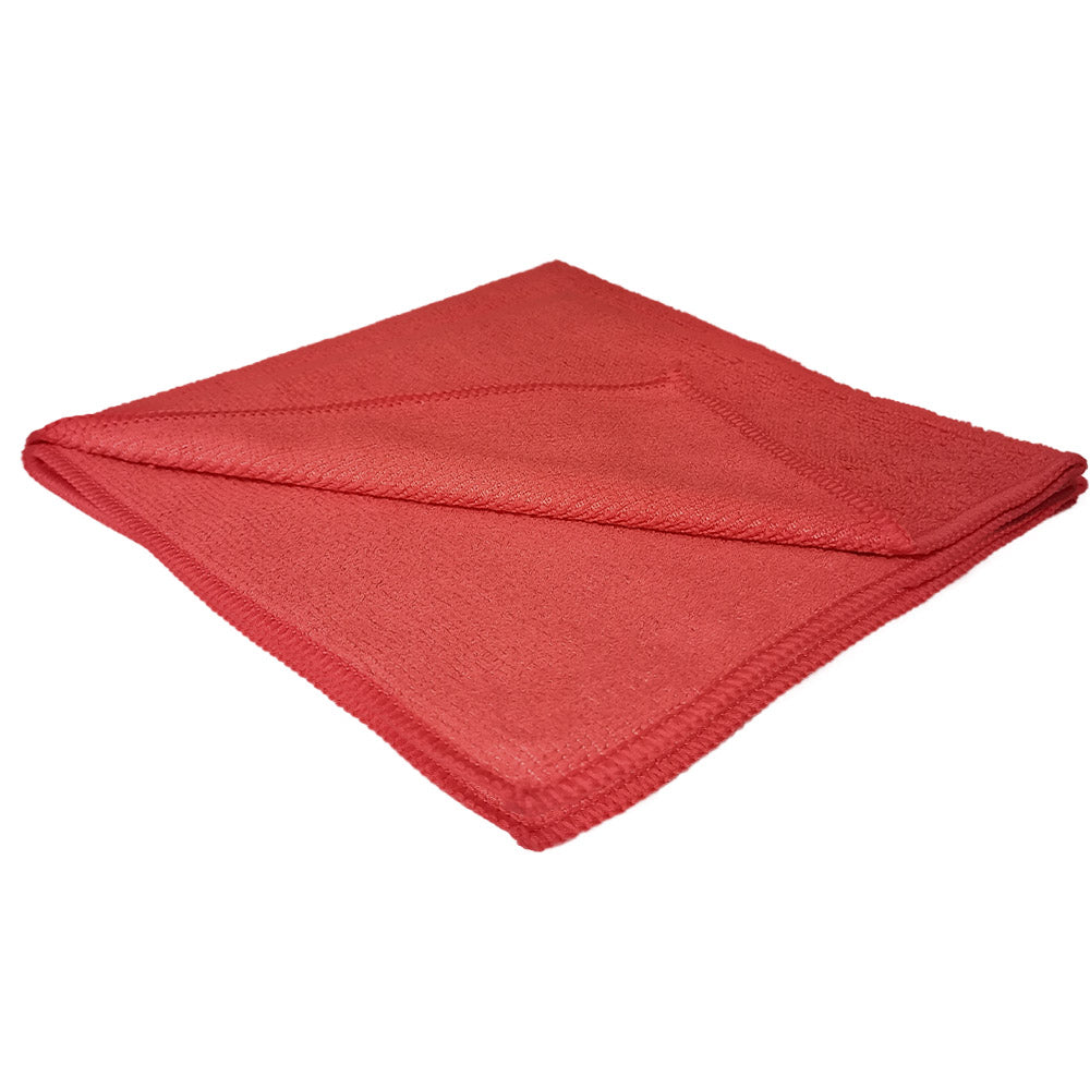 Pack 10 Paños Microfibra Absorbente 40x40 cm Rojo