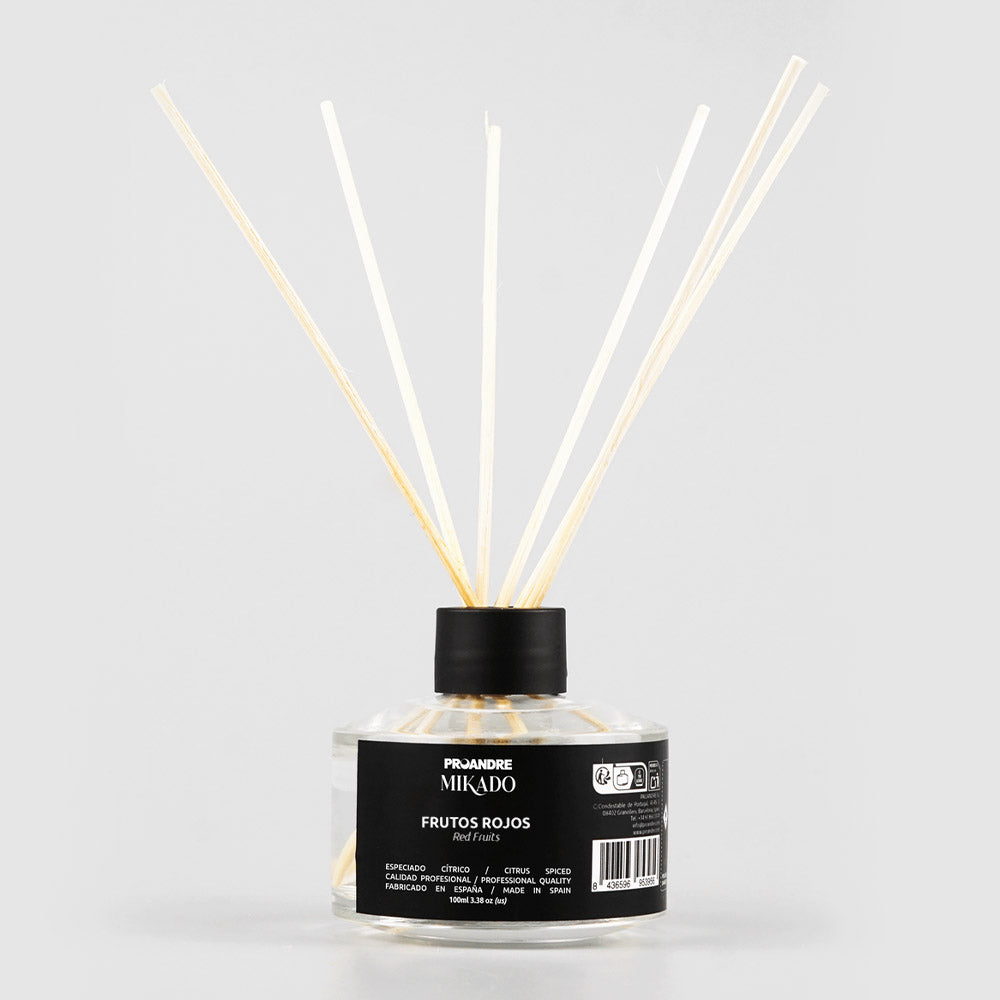 MIKADO FRUTOS ROJOS (BERRIES) 100 ml /Frasco + 6 varillas rattan