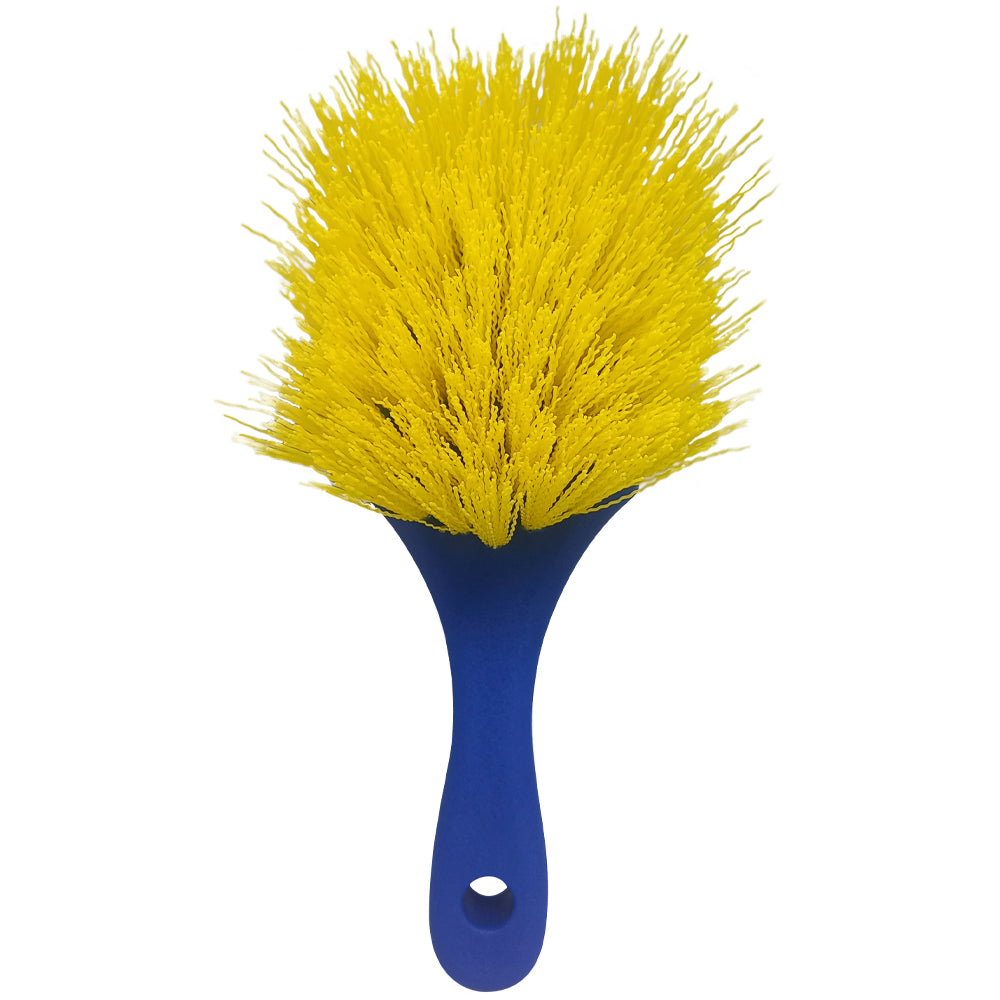 Cepillo Para Neumático Mango Corto Cerda Dura