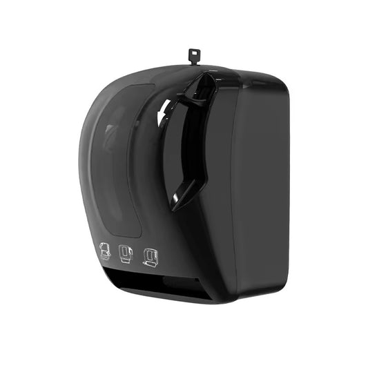 Dispensador Negro De Papel Toalla Con Palanca