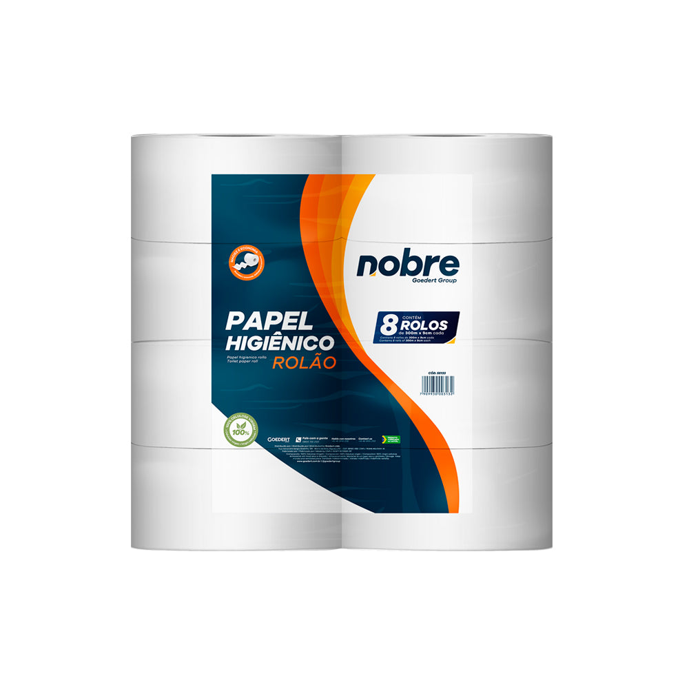 Pack De 8 Rollos De Papel Higiénico 300 mts Nobre