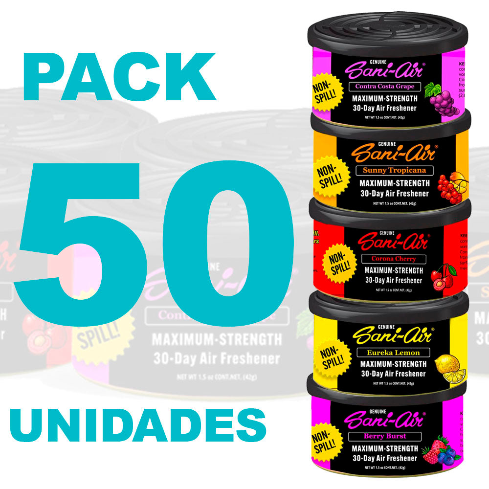 Pack 50 latas autos Sani Air