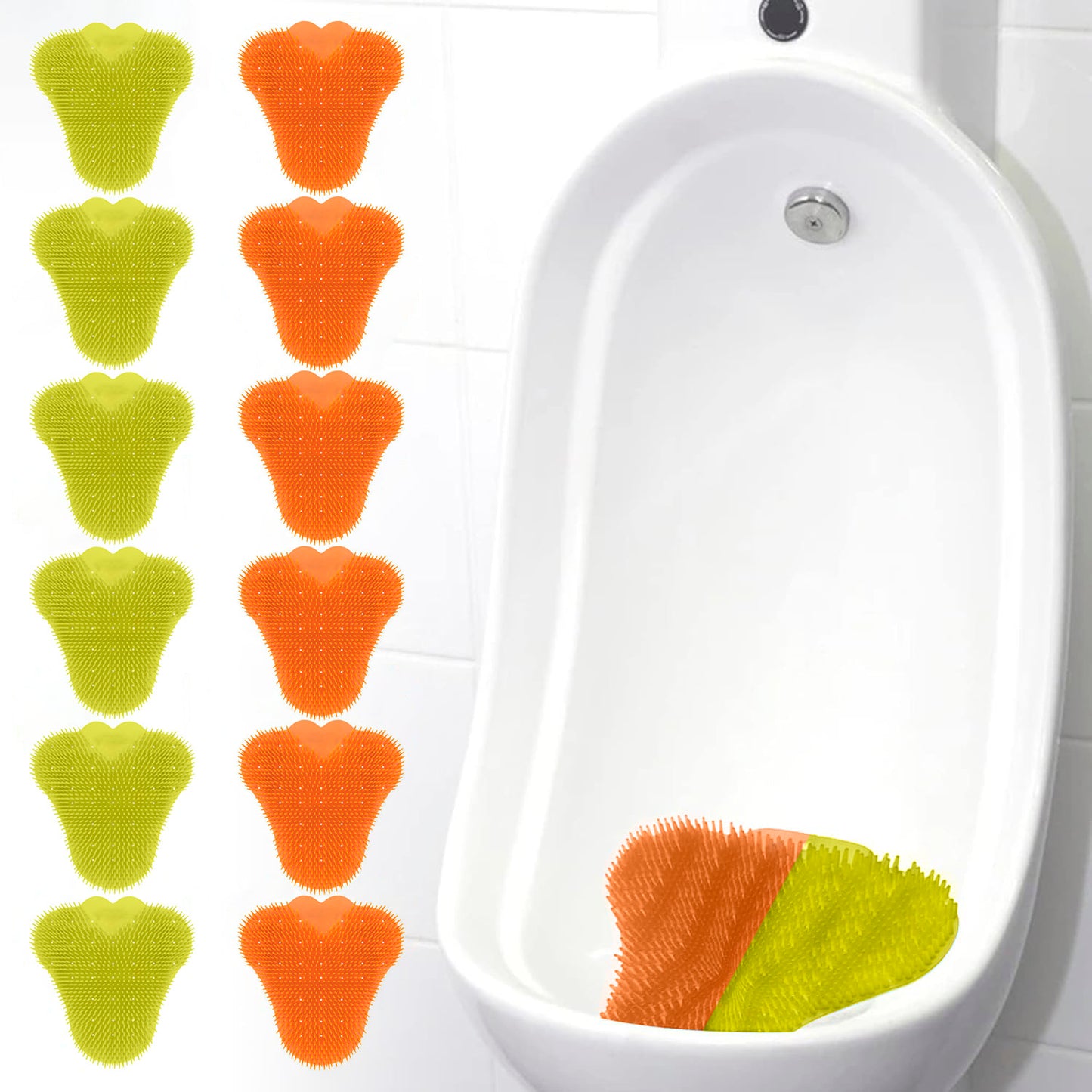 12 Tapetes Urinarios Antisalpicaduras