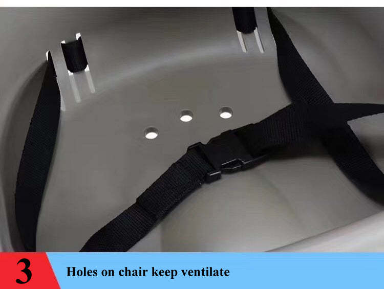 Silla de comedor Deluxe para bebe, con ruedas y mesita