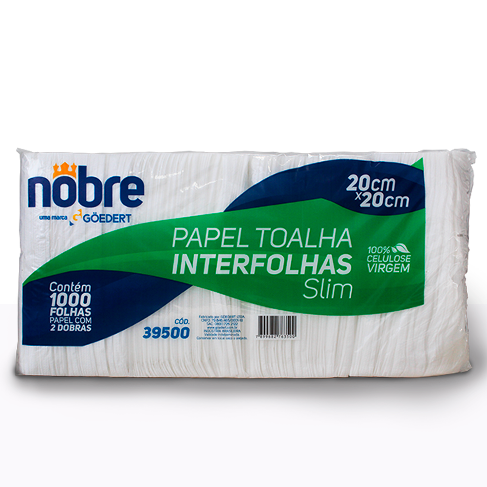 TOALLA INTERFOLIADA 1000 HOJAS 20X20CM STANDARD