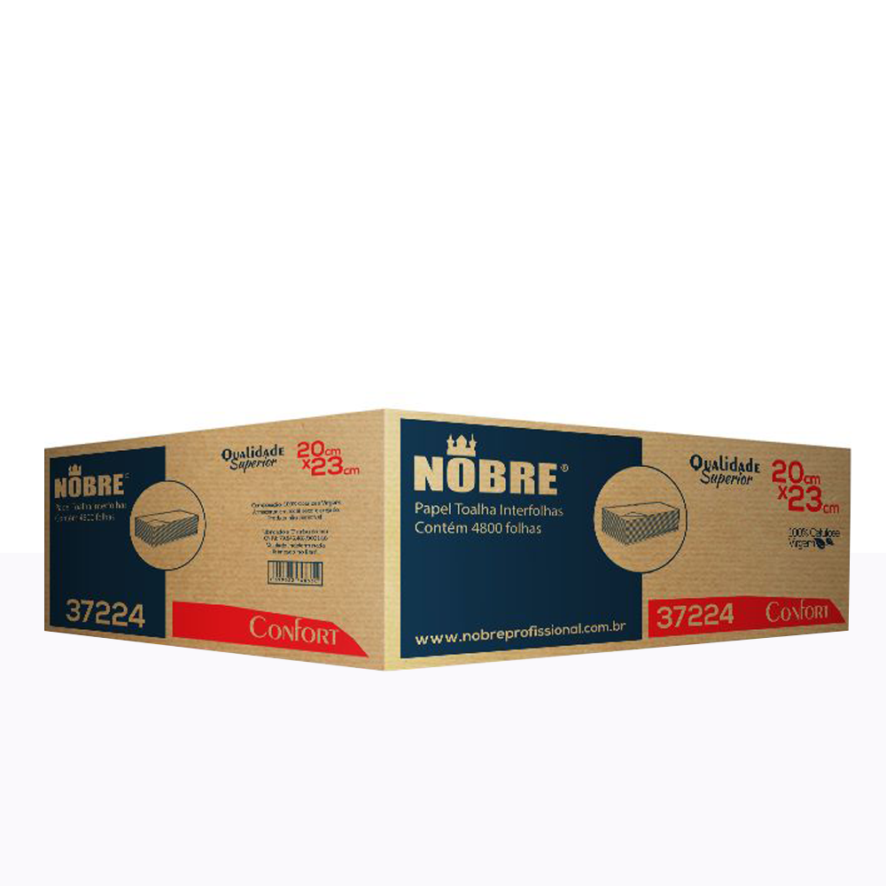 CAJA TOALLA DE PAPEL INTERFOLIADO 20 PAQUETES DE 240 HOJAS 20X23CM PREMIUM