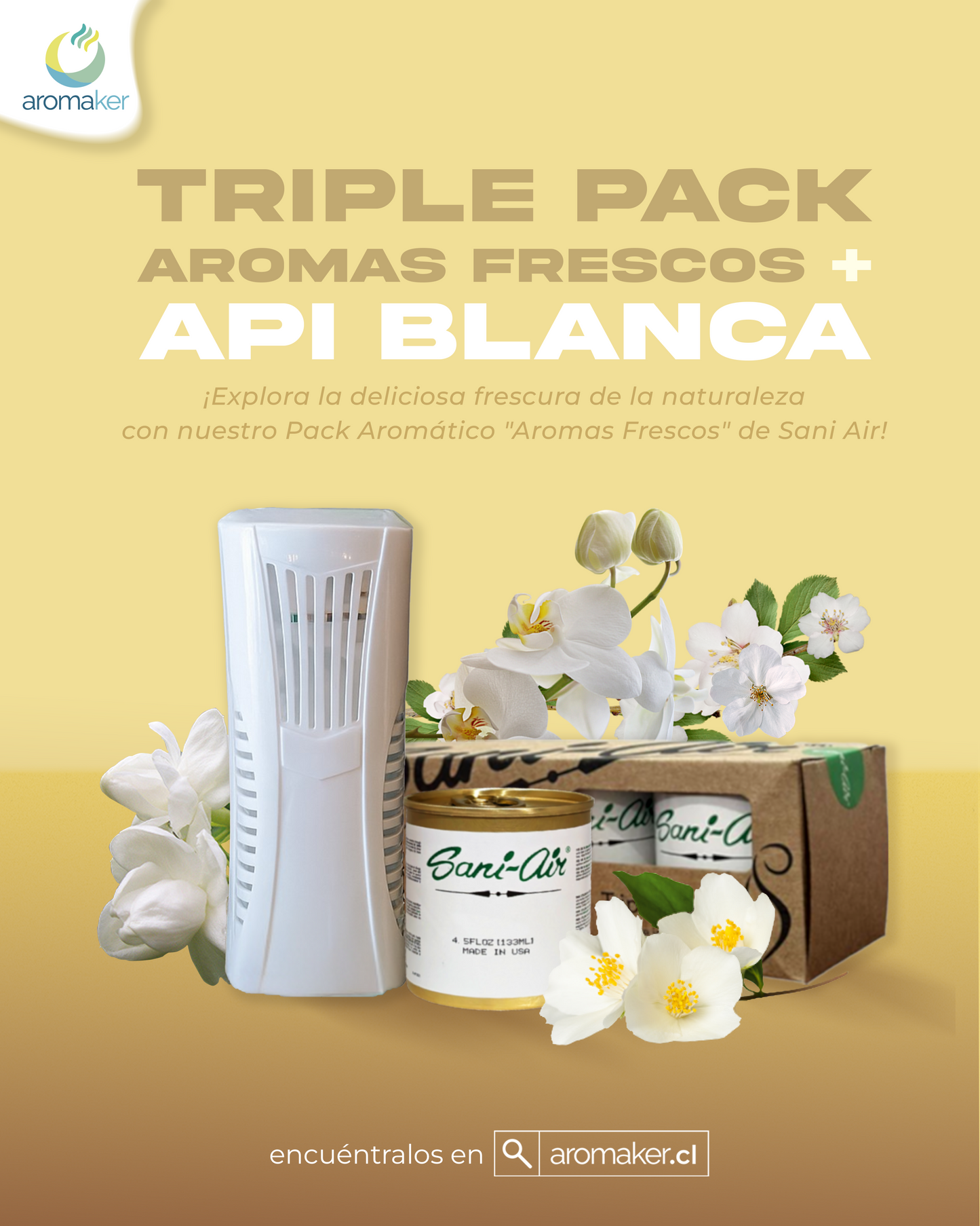 API + Tripack Sani Air Aromas Frescos