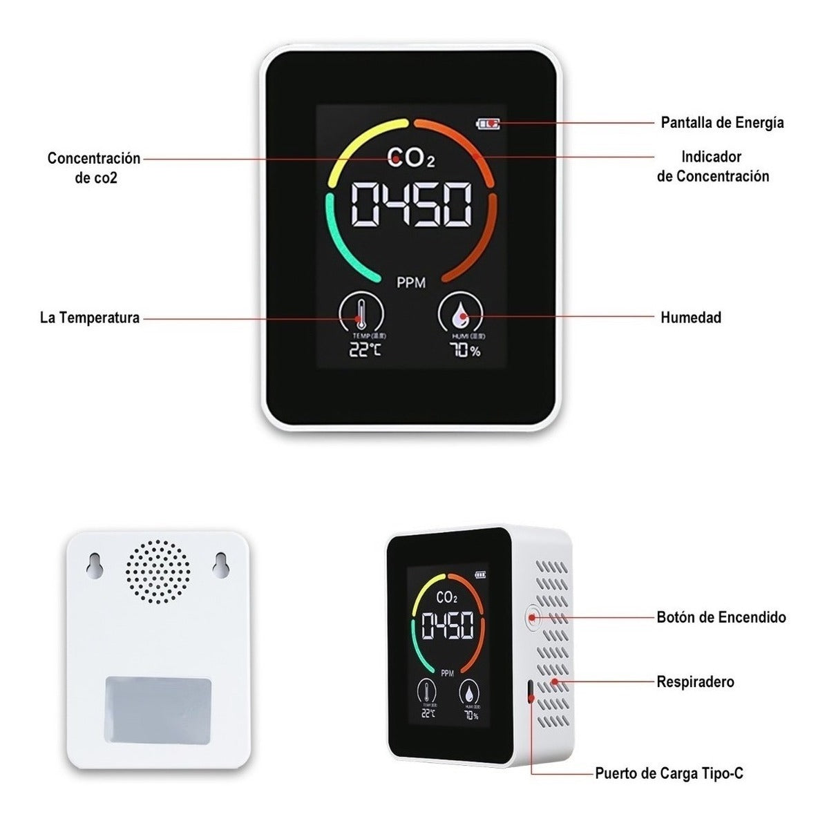 MEDIDOR CO2 PARA INTERIORES