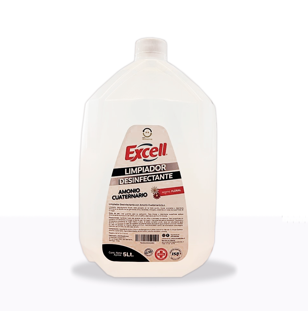 BIDON RECARGA BACTERIOSTATICO 5 LTS. EXCELL