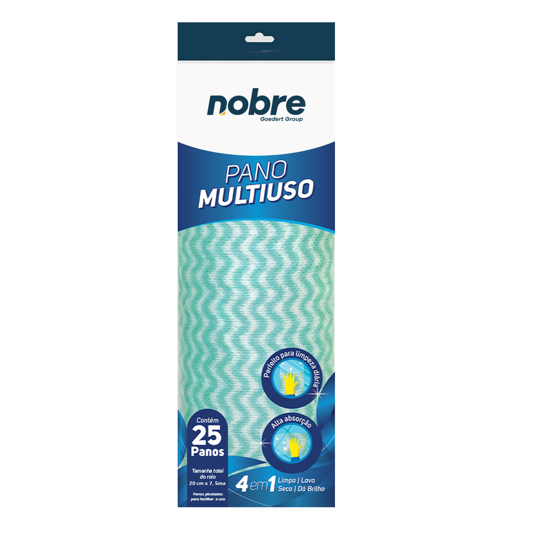 PAÑO MULTIUSOS PREPICADO ROLLO DE 25 PAÑOS 30X20 CM VERDE