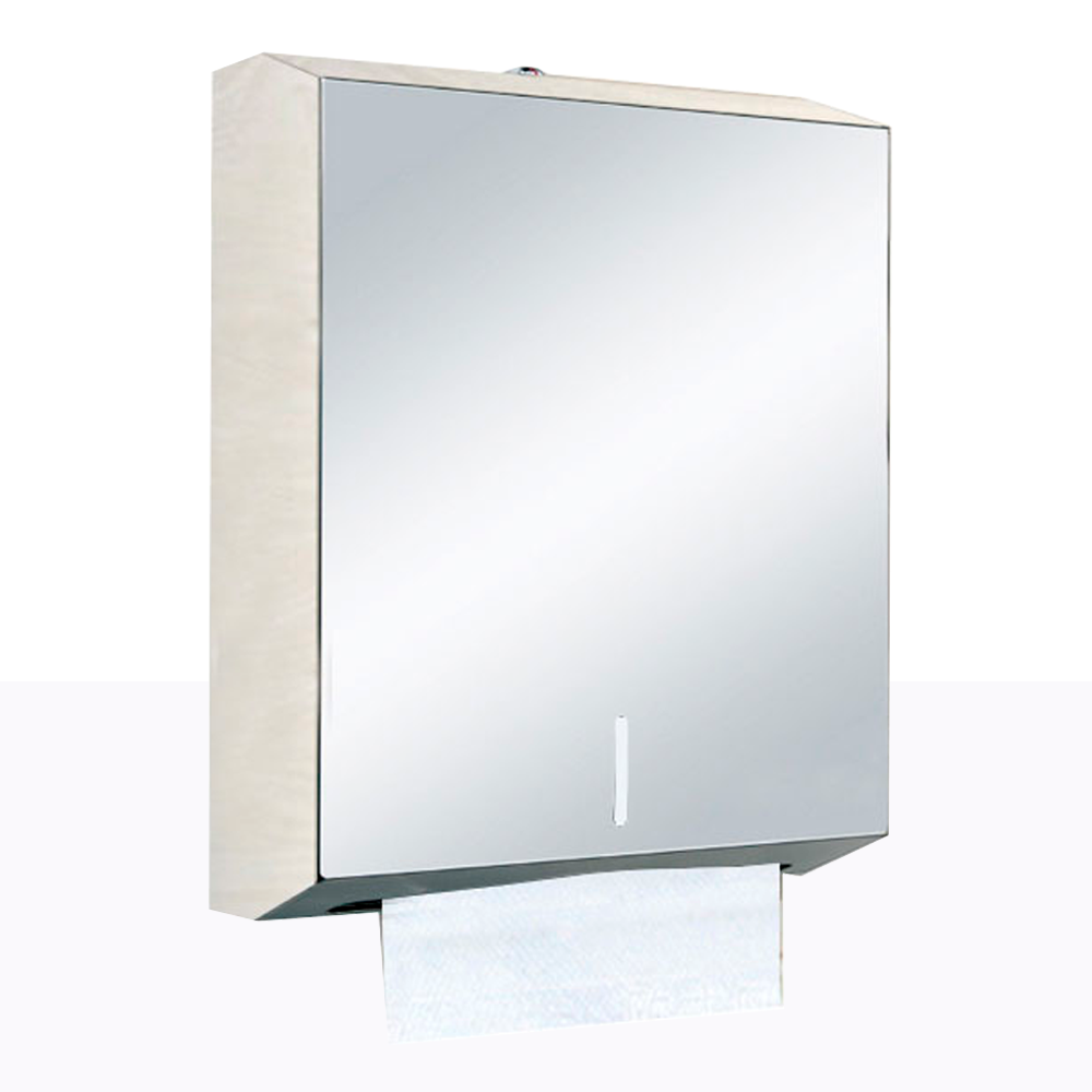 DISPENSADOR TOALLA INTERFOLIADA ACERO LARGO