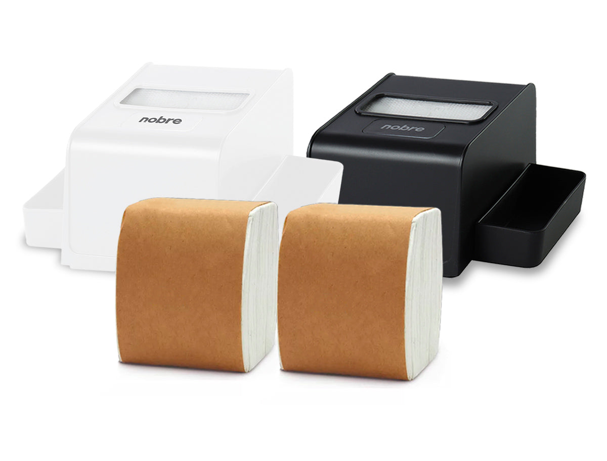 Pack 2 Servilleteros Porta Sachet Nobre + 2 Packs de Servilletas