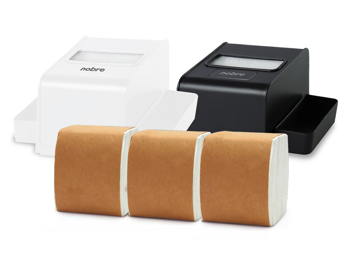 Pack 2 Servilleteros Porta Sachet Nobre + 3 Packs de Servilletas