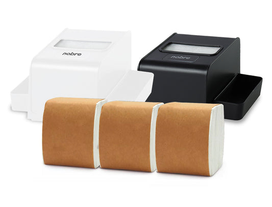 Pack 2 Servilleteros Porta Sachet Nobre + 3 Packs de Servilletas