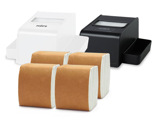 Pack 2 Servilleteros Porta Sachet Nobre + 4 Packs de Servilletas