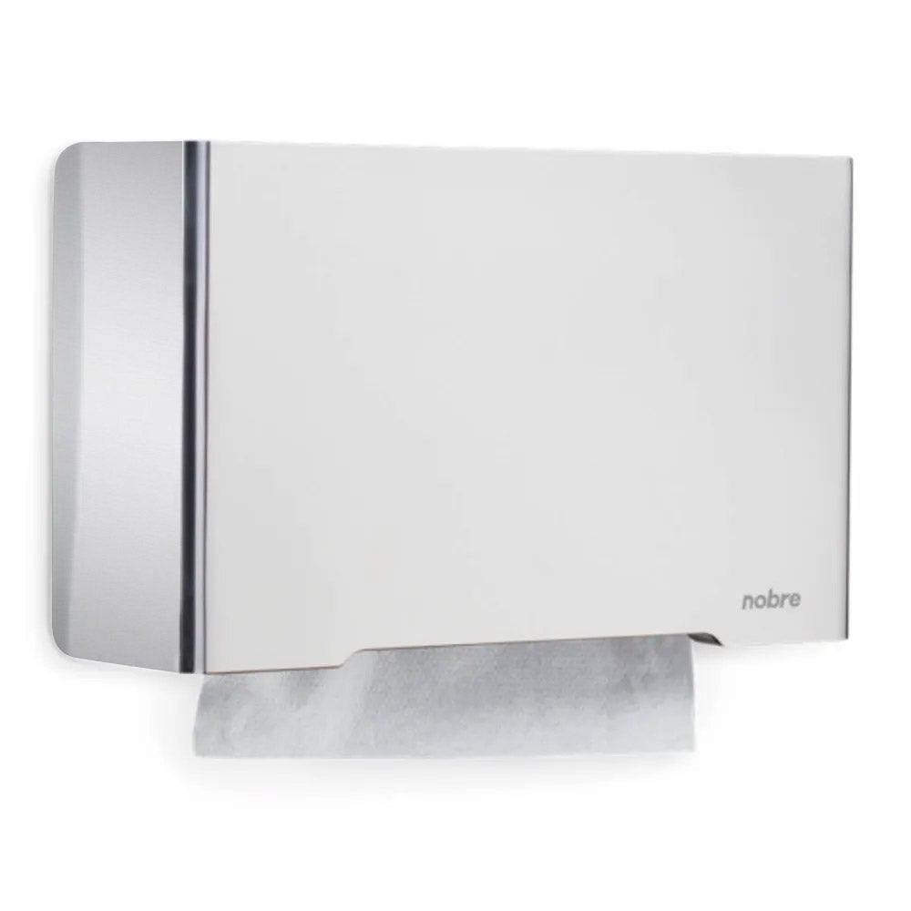 DISPENSADOR TOALLA INTERFOLIADA FRONTAL DE ACERO INOXIDABLE PULIDO
