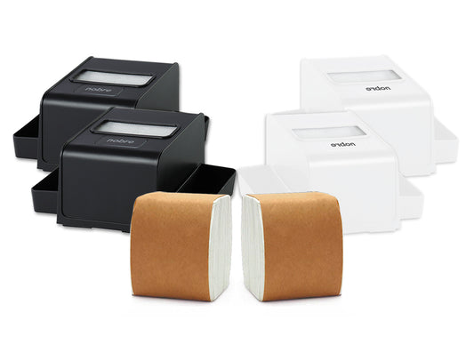 Pack 4 Servilleteros Porta Sachet Nobre + 2 Packs de Servilletas