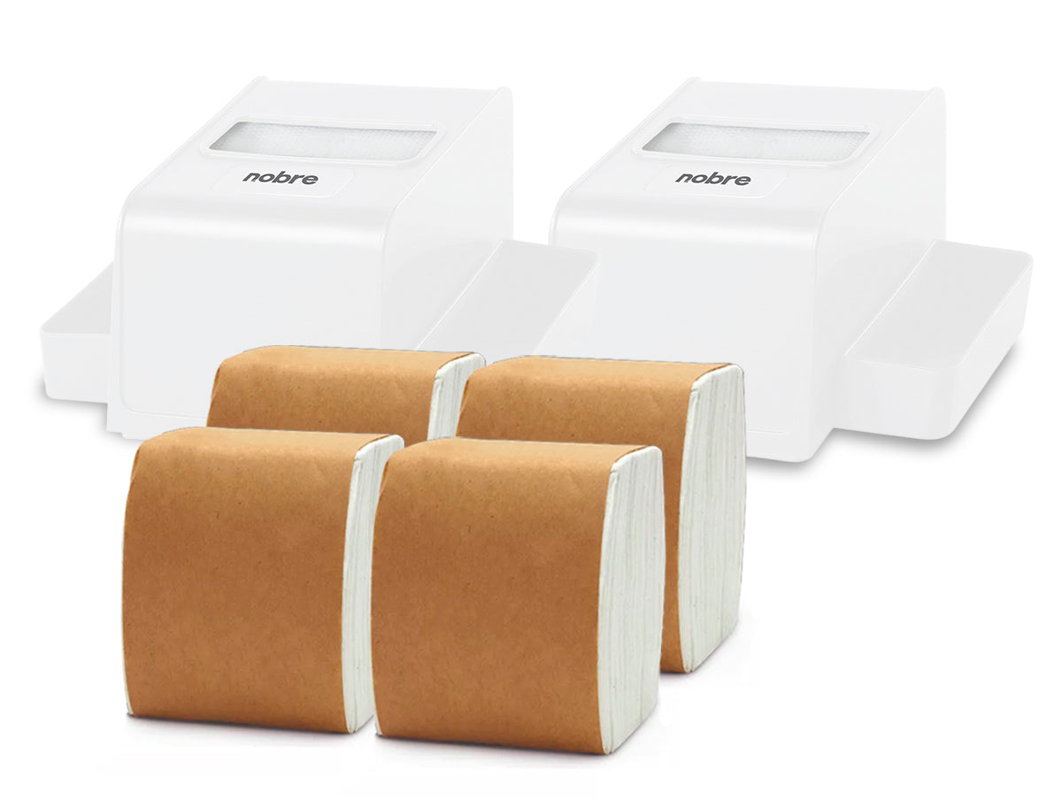 Pack 2 Servilleteros Porta Sachet Nobre + 4 Packs de Servilletas