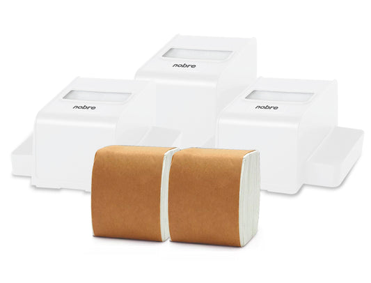 Pack 3 Servilleteros Porta Sachet Nobre + 2 Packs de Servilletas