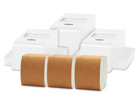 Pack 3 Servilleteros Porta Sachet Nobre + 3 Packs de Servilletas
