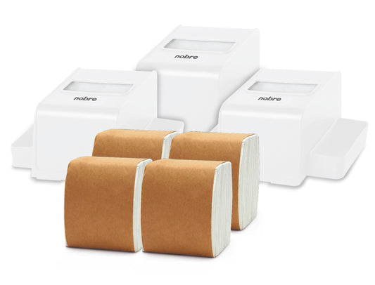 Pack 3 Servilleteros Porta Sachet Nobre + 4 Packs de Servilletas