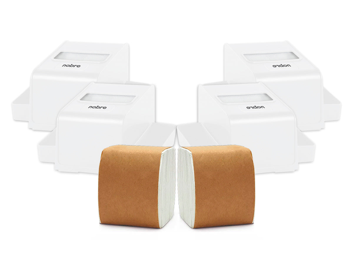 Pack 4 Servilleteros Porta Sachet Nobre + 2 Packs de Servilletas