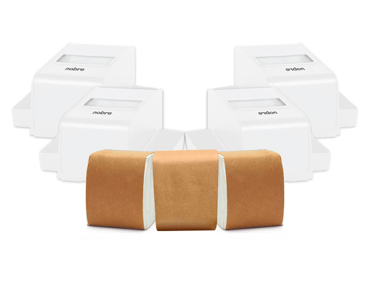 Pack 4 Servilleteros Porta Sachet Nobre + 3 Packs de Servilletas
