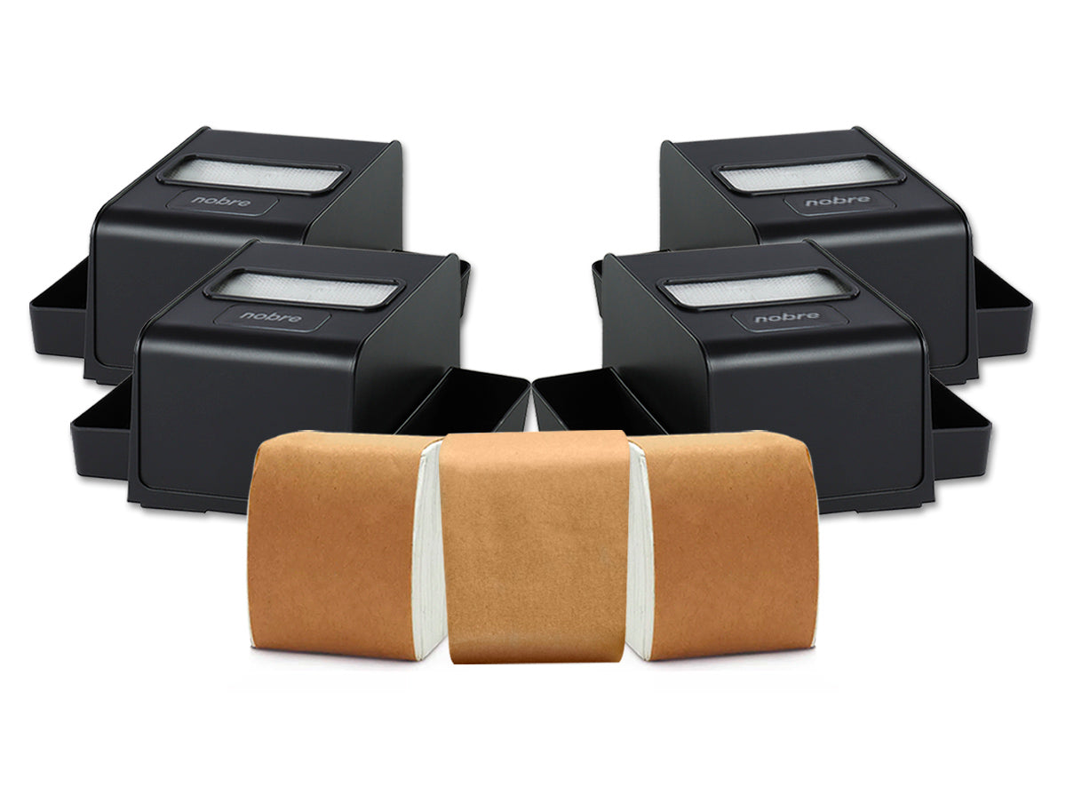 Pack 4 Servilleteros Porta Sachet Nobre + 3 Packs de Servilletas