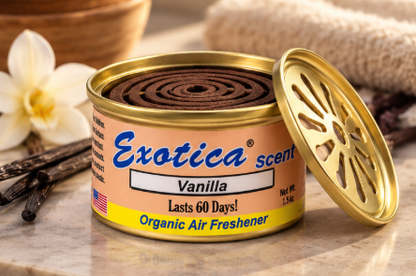 Aromatizante Auto En Lata Exotica Vanilla Vainilla 42 g