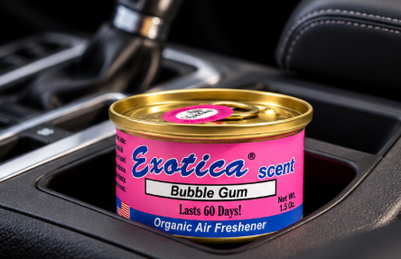 Aromatizante Auto En Lata Exotica Bubble Gum Chicle 42 g