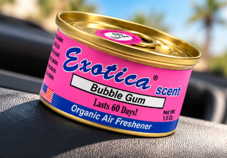 Aromatizante Auto En Lata Exotica Bubble Gum Chicle 42 g