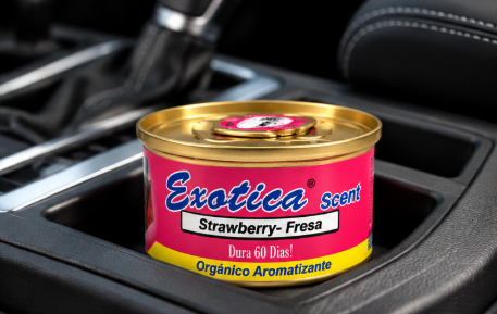 Aromatizante Auto En Lata Exotica Strawberry Fresa 42 g
