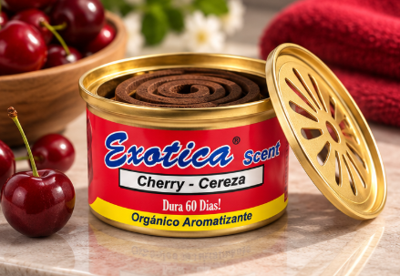 Aromatizante Auto En Lata Exotica Cherry Cereza 42 g