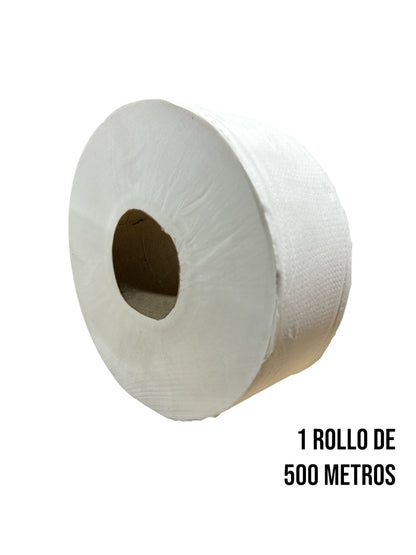Pack 1 Rollo + Dispensador Papel Jumbo Roll Gris Transparente