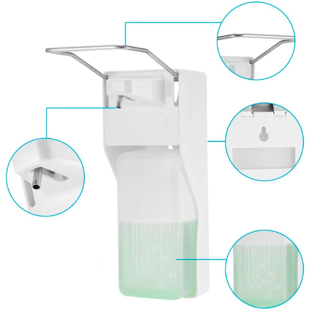 Dispensador De Jabón 1000 Ml Con Apoyabrazos