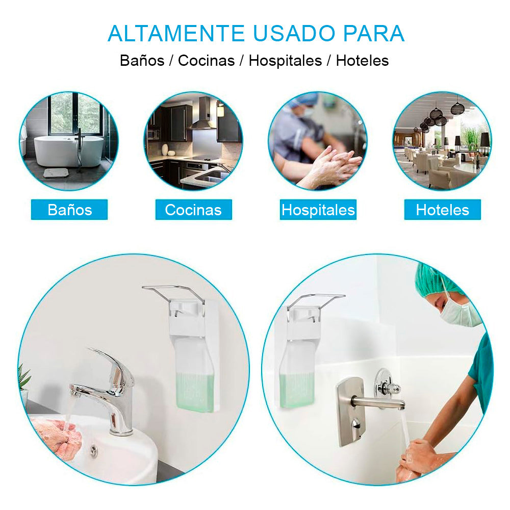 Dispensador De Jabón 1000 Ml Con Apoyabrazos