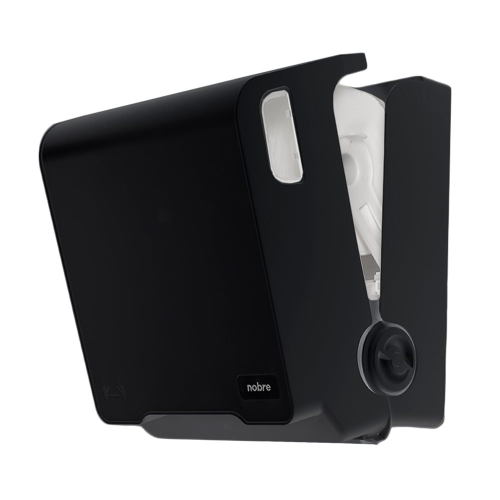 Dispensador papel toalla autocorte Negro Brave