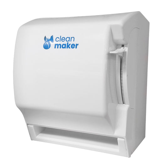 Dispensador Toalla Palanca Clean Maker Blanco