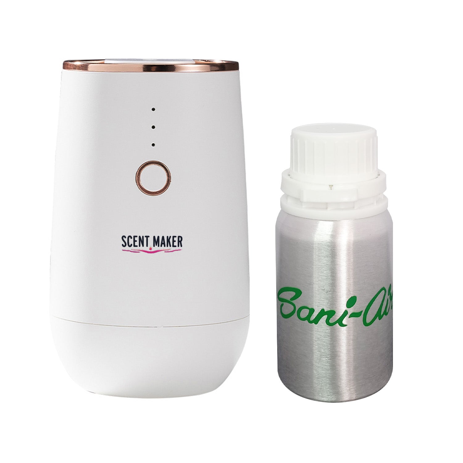 NEBULIZADOR AROMAS COPPER WHITE + REGALO RECARGA PREMIUM SANI AIR