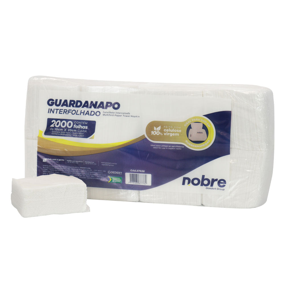 Servilletas Interfoliadas 10X20CM 2000 UNIDADES NOBRE