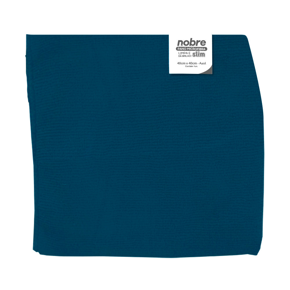 10 PAÑOS MICROFIBRA SLIM AZUL 40x40 CM (NOBRE)