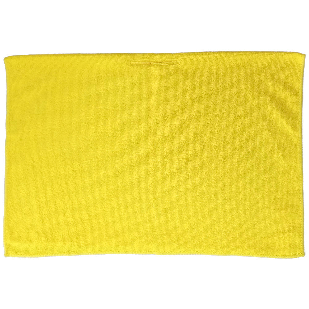 10 Traperos Simples De Microfibra Con Ojal Amarillo 70x53 cm