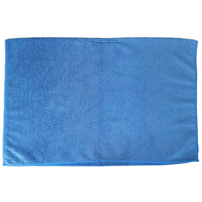 5 Traperos Simples De Microfibra Con Ojal Azul 70x53 cm